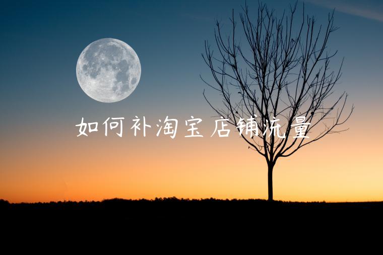 如何補(bǔ)淘寶店鋪流量